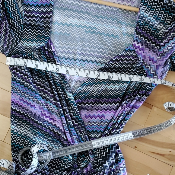 Faux Wrap Midi Dress - Picture 3 of 4